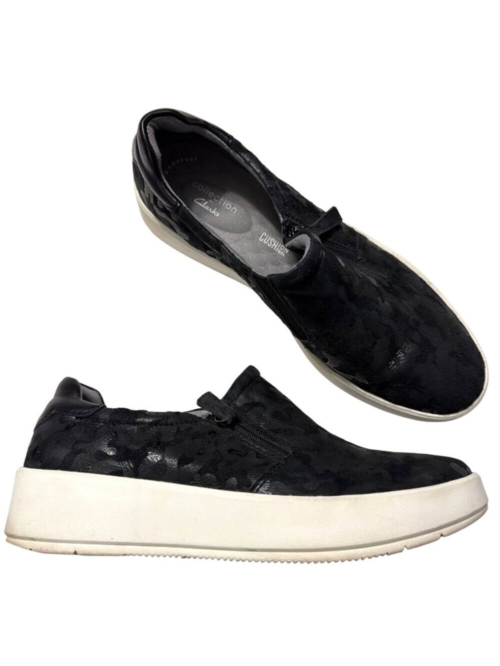 Clarks Black Camo Sneakers